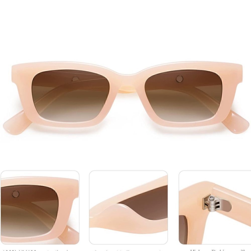 Rectangular Retro Chunky Sunglasses  - Picture 3 of 3